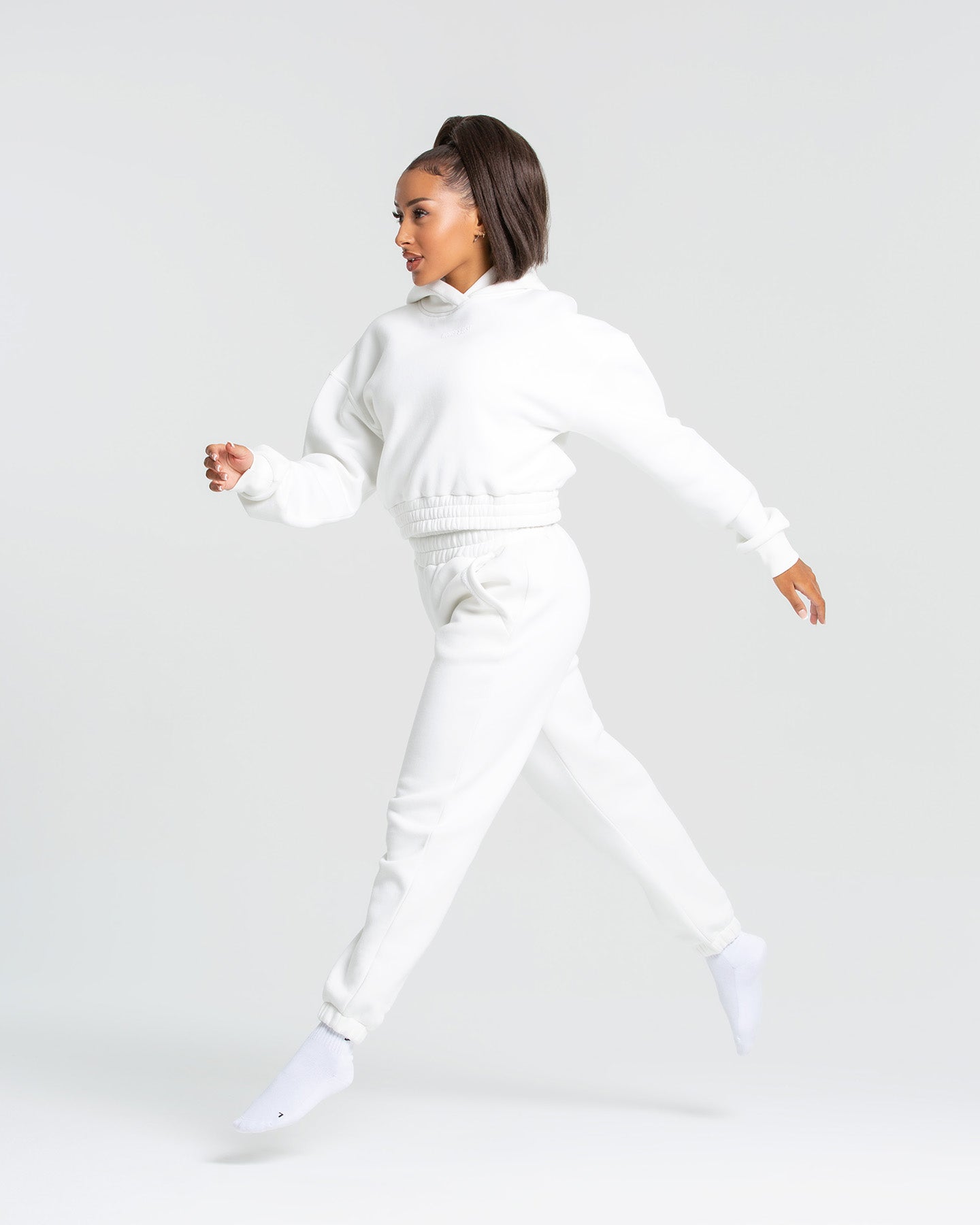 Comfort Cropped Hoodie | Pure White