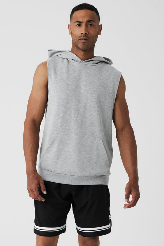 Chill Sleeveless Hoodie - Athletic Heather Grey