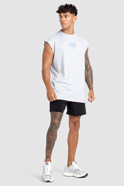 DYVN' Fitness Club Cut Off Tank - Grey Marl