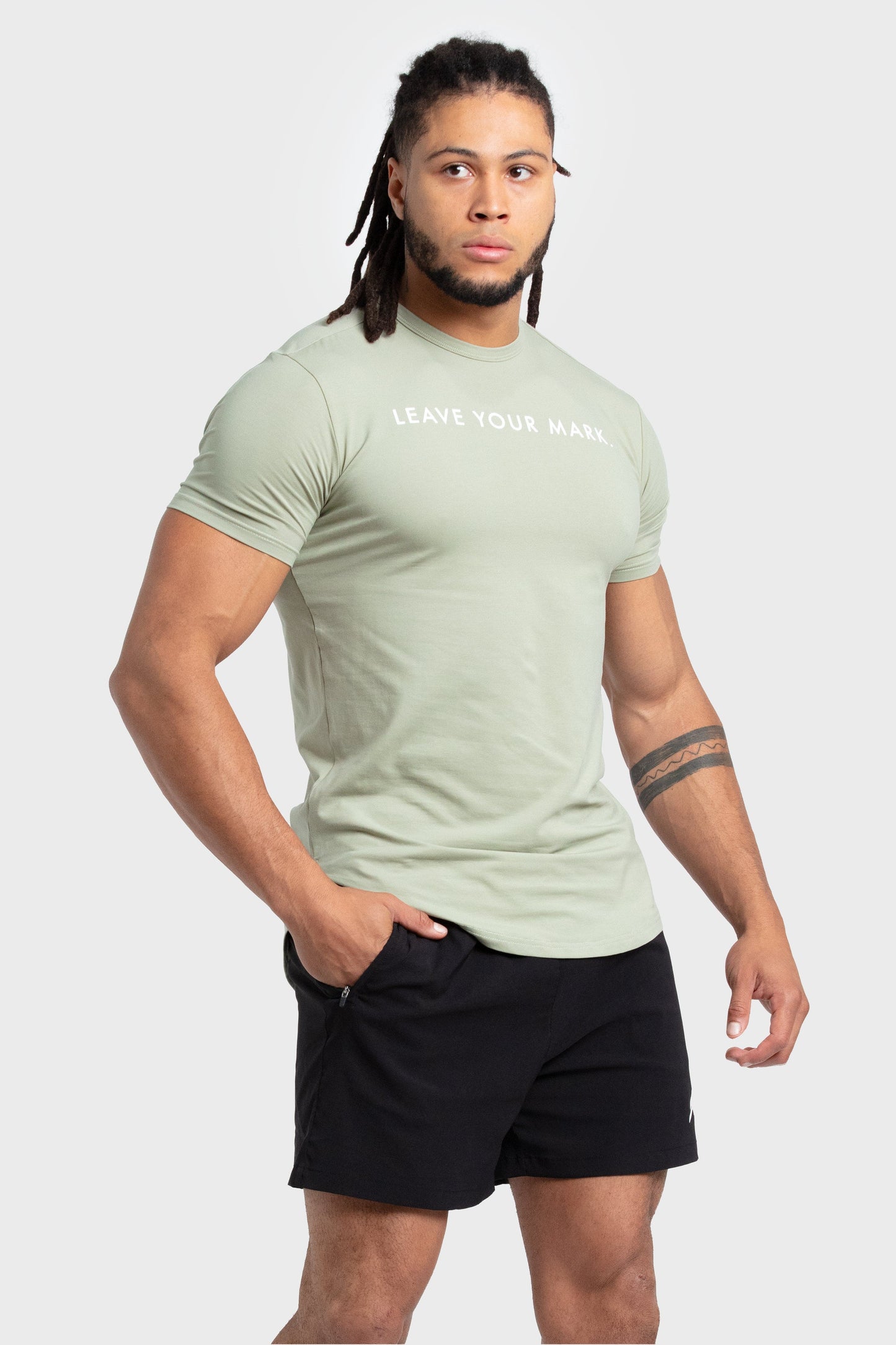 Leave Your Mark Drop Tee - Sage Green