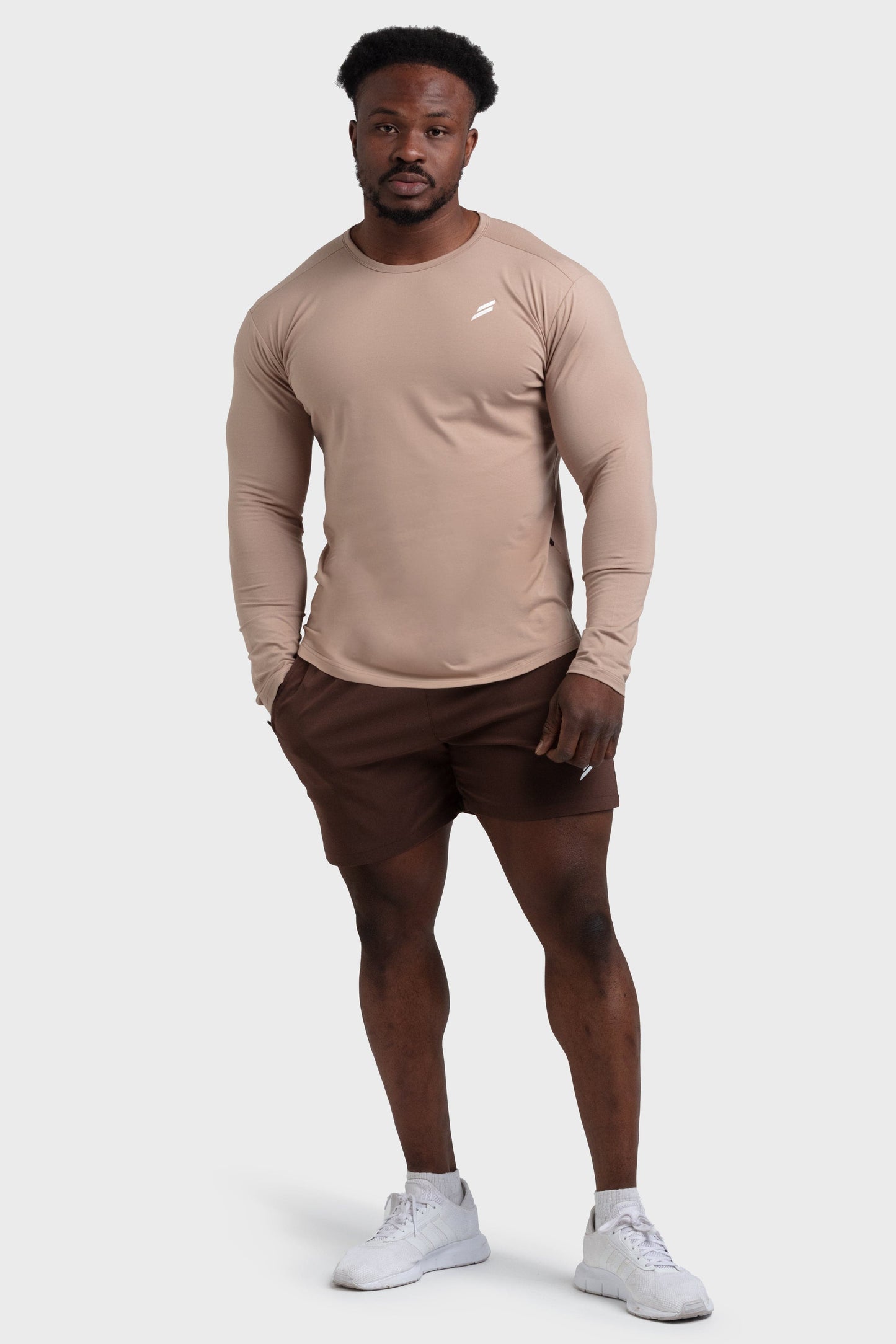 Mark Drop Long Sleeve - Light Taupe