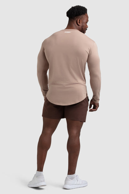 Mark Drop Long Sleeve - Light Taupe