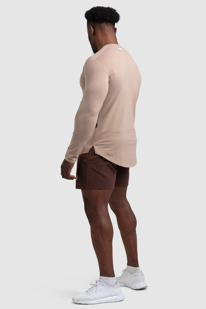 Mark Drop Long Sleeve - Light Taupe