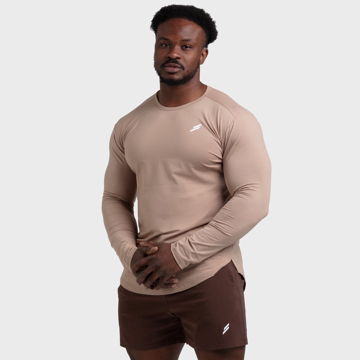 Mark Drop Long Sleeve - Light Taupe