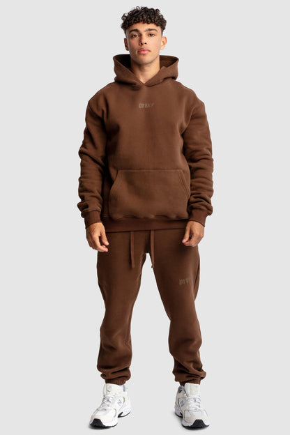 Men's DYVN Relaxed Fit Hoodie - Chocolate